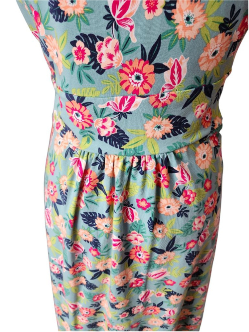 Land's End Floral Sleeveless Wrap Dress Size Small - Picture 6 of 6